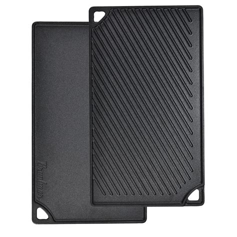 Buy Bruntmor Reversible Grill Plate - 2-In-1 Pre-Seasoned Cast Iron ...