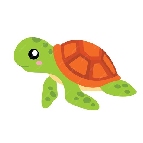 Premium Vector | Turtle underwater illustration animal vector clipart