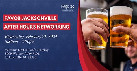 FAVOB Jacksonville After Hours Networking, Veterans United Craft ...