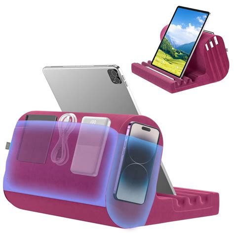 KDD Tablet Pillow Holder, Pillow Soft Pad for Lap, Bed and Desk Tablet ...