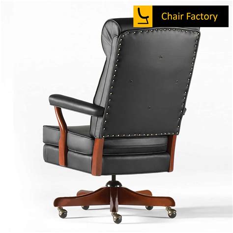 Benchmark High Back 100% genuine leather chair | Chair Factory