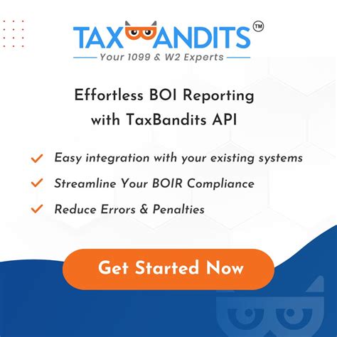 Simplify your BOIR Filing with our API! | TaxBandits