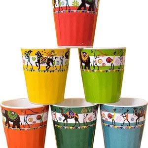 Earthystone (Pack of 6) ESMCTEACUP Glass Set Hot Beverage Glass Price ...