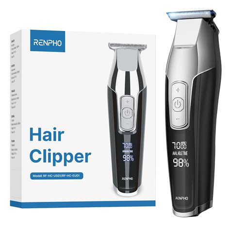 RENPHO Cordless Hair Clippers Beard Trimmer Hair Trimmer Rechargeable ...