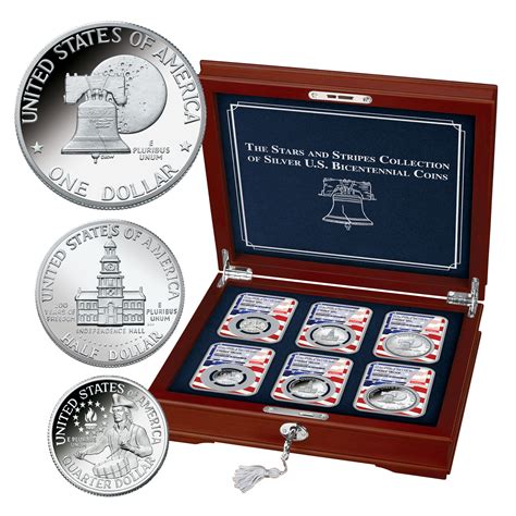The Stars and Stripes Collection of Silver U.S. Bicentennial Coins