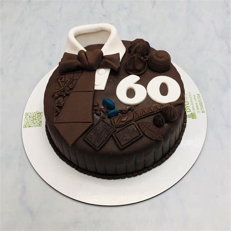 Chocolate Brown Gentleman Theme Cake – Bento Cakes Noida