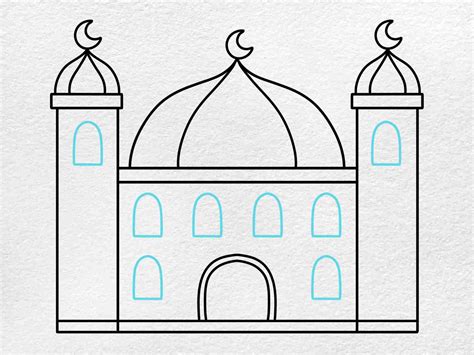How to Draw a Mosque - HelloArtsy