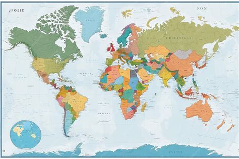 World Map with Countries 的图像结果