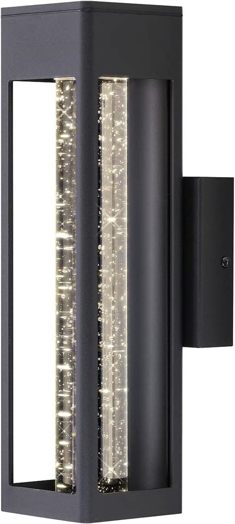 Buy ASD LED Outdoor Wall Mount Light Fixture - Crystal Bubble Glass ...