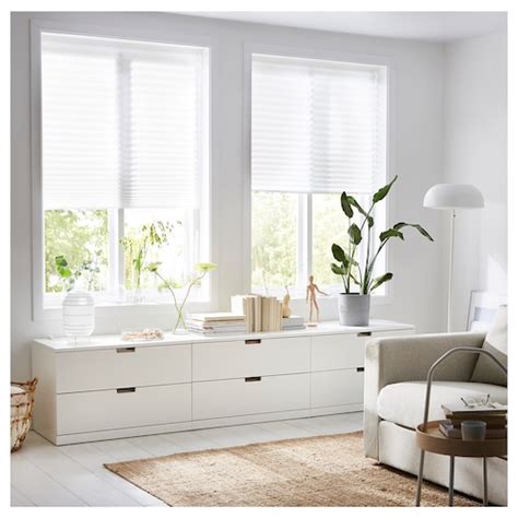 SCHOTTIS Pleated blind, white - IKEA