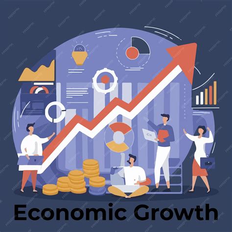 Premium Vector | Economic growth poster template high quality financial ...
