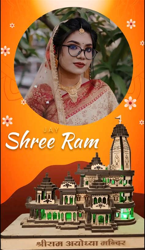 Happy Ram Mandir Photo Frame 2024 and Create favorite Ram Mandir Photo ...
