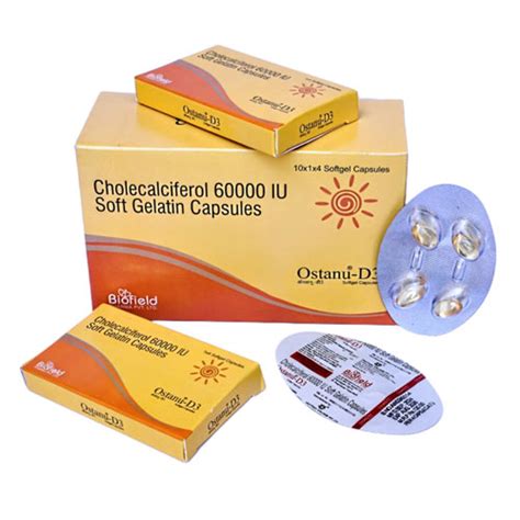OSTANU D3 Softgel Capsules Biofield Pharma Pvt. Ltd.