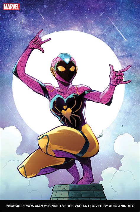 Invincible Iron Man #6 Ario Anindito Spider-Verse Variant (2022) | ComicHub