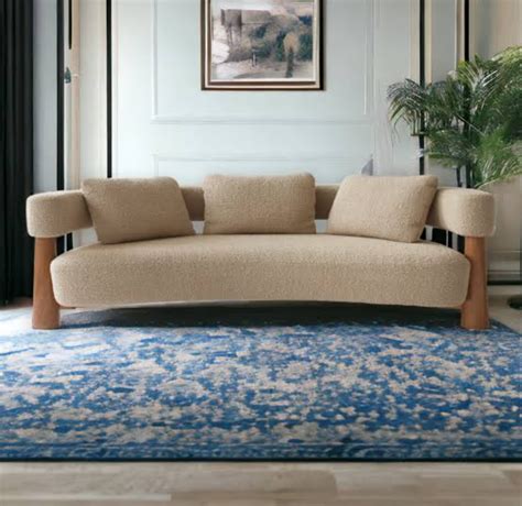 Nordic Aesthetic Wooden Sofa – Indian Nest