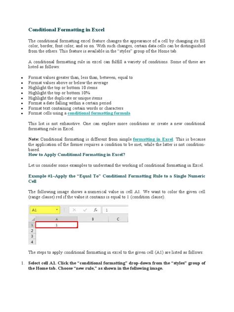 Image result for Specifying Conditional Formatting Excel