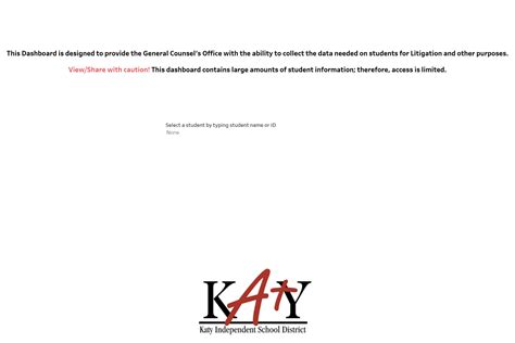 Katy ISD Dashboards - Login
