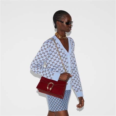 Dionysus small shoulder bag in Rosso Ancora patent leather | GUCCI® Canada