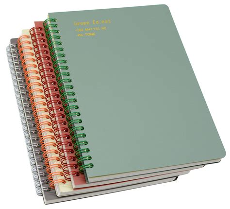 Yansanido Spiral Notebook, 4 Pcs 8.3 Inch x 5.9 Inch A5 Thick Plastic ...