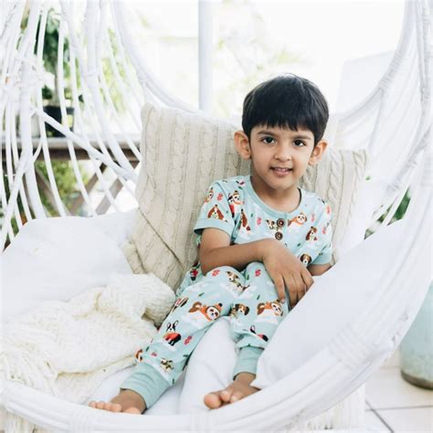 Puppy Love Blue Kids Pyjama Set - India's best baby bamboo clothing ...