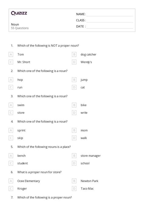 50+ Capitalizing Proper Nouns worksheets for 8th Class on Quizizz ...