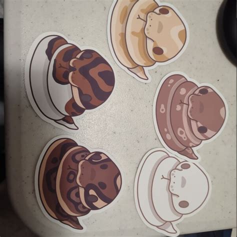 Ball Python Stickers, Cute Snake Stickers - Etsy