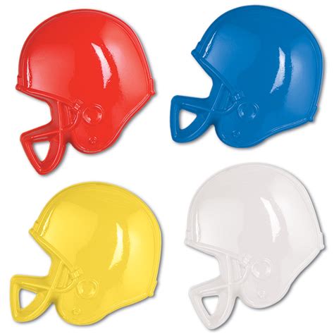 Plastic Football Helmets (asstd colors) Party Accessory (1 count ...