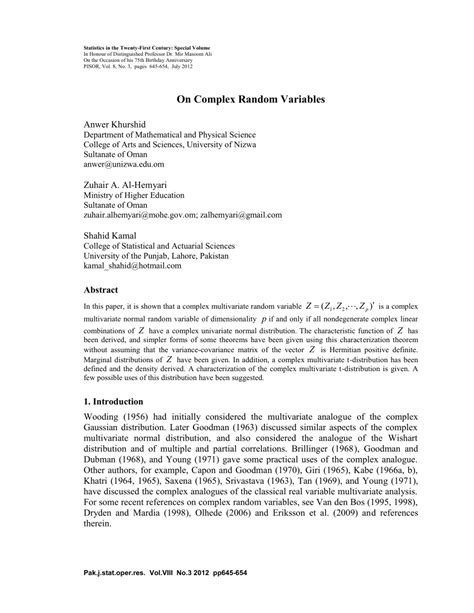 Image result for Complex Variables Distribution