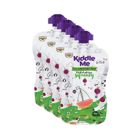 Kiddle Me Yogurt - Squeezy Fruit Puree - Yogurt Contains Guava ...