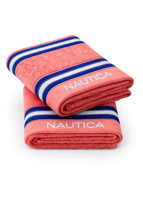 Nautica 500 GSM Super Soft Zero Twist 100% Cotton Towel -2Pc Hand Towel ...