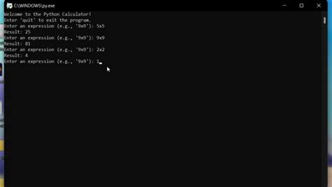 Python Math Calculator 的图像结果