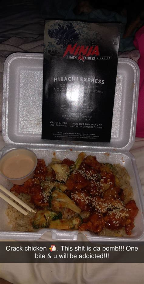 Carta del restaurante Ninja Hibachi Express, Greenville