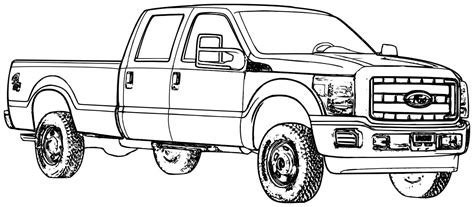 Pickup Truck coloring page - Download, Print or Color Online for Free
