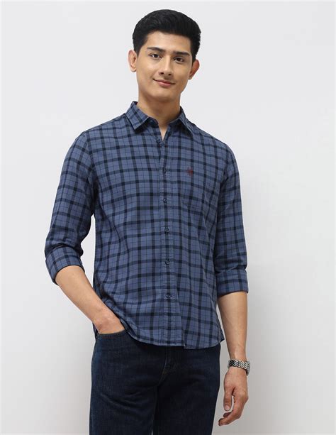 Grid Tattersall Checked Twill Shirt – U.S. Polo Assn. India