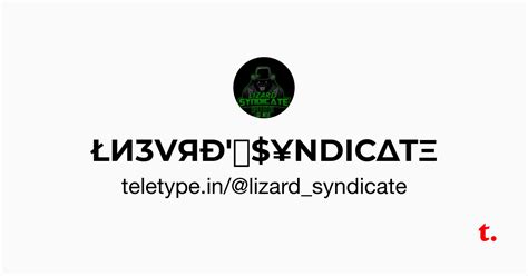 ŁИƷVЯÐ'👽$¥NDIC∆TΞ — Teletype