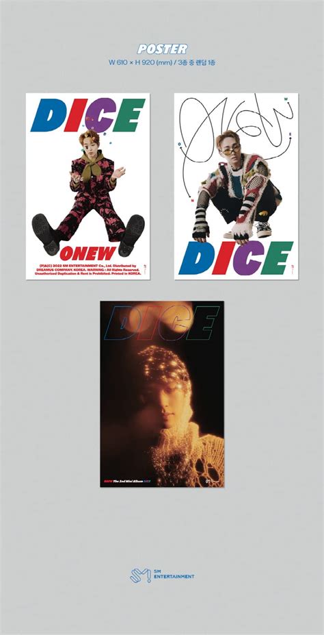 Buy SHINEE ONEW DICE 2nd Mini Album PhotoBook Random Version Contents ...