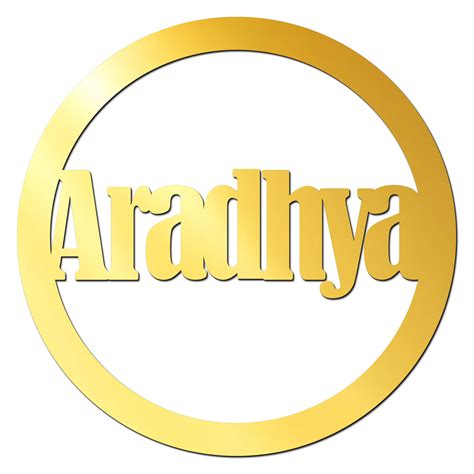 Aradhya Name Golden Acrylic Cutout for Resin Art / Art and Craft – ShopTwiz