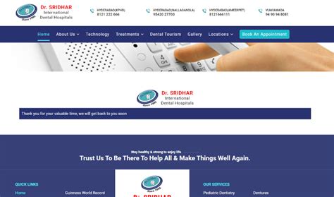 Steps to book lab visit appointment from Dr. Sridhar International ...