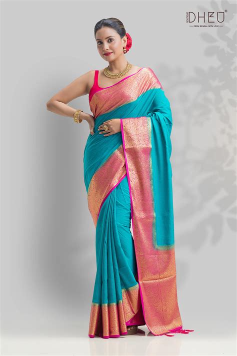 Designer Brocade Silk Saree | Dheu