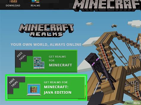 How to Get Minecraft Realms for Free Java 的图像结果