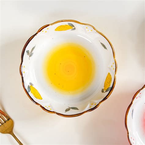 Printed Ceramic Serving Bowl 300 ml Online - Premium Snack Bowl | Nestasia