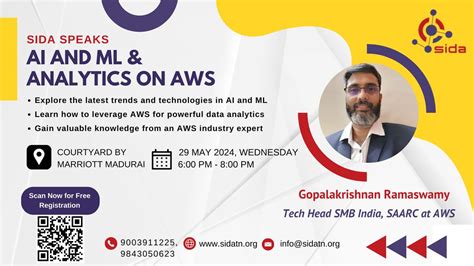 SIDA Speaks: AI and ML & Analytics on AWS, Courtyard by Marriott ...
