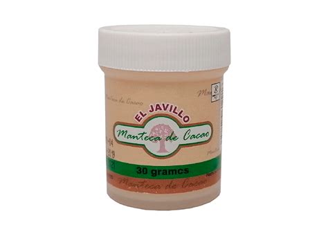 Manteca de Cacao 30g Javillo – Laboratorio Javillo