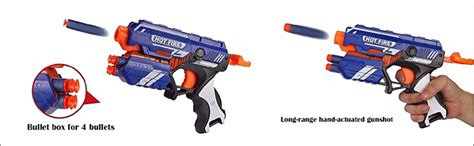 Bighub Blaze Storm Manual Soft Bullet Gun, 10 Soft Bullets Included ...