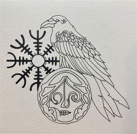 Norse goddess hel s symbol and raven | Norse goddess, Norse ...