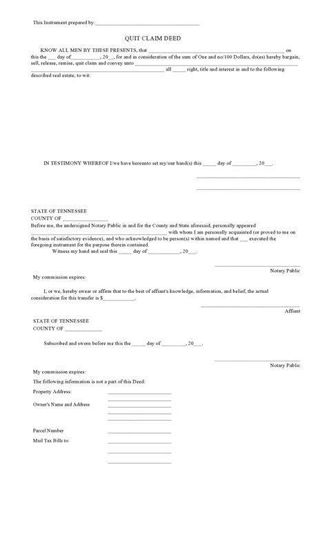 Quit Claim Deed Pdf
