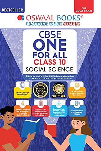 Oswaal CBSE One for All, Social Science, Class 10 (For 2022 Exam) eBook ...