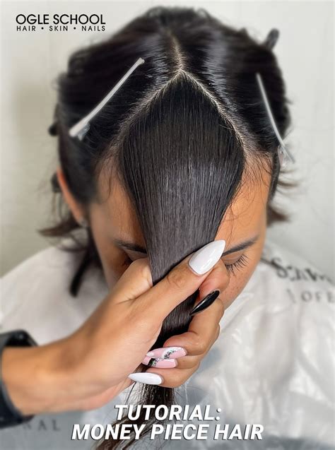 The Money Piece Face-Framing Hair Tutorial - Cosmetology School ...