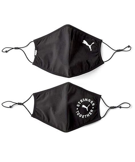 Puma Unisex-Adult Polyester Stronger Together Black/Cat Face Mask II 2. ...