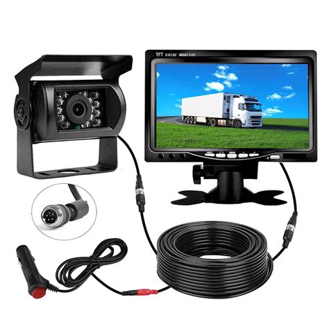 Buy Car Reversing Camera Kit 7" TFT LCD Screen HD Monitor 12V-24V ...